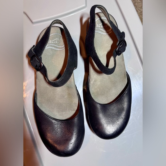 Dansko Black Leather Mules - Picture 9 of 13